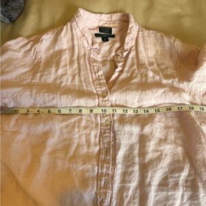 Linen pink shirt slim